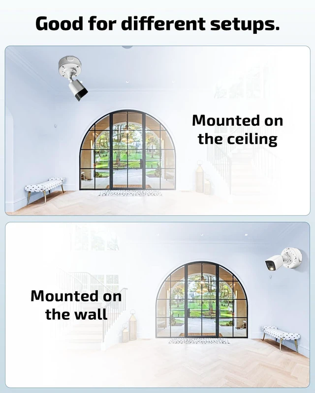 Alt view image 4 of 7 - Universal Metal Security Camera Junction Box | Waterproof Junction Box for Outdoor Surveillance Camera, Conceal Cables on The Wall