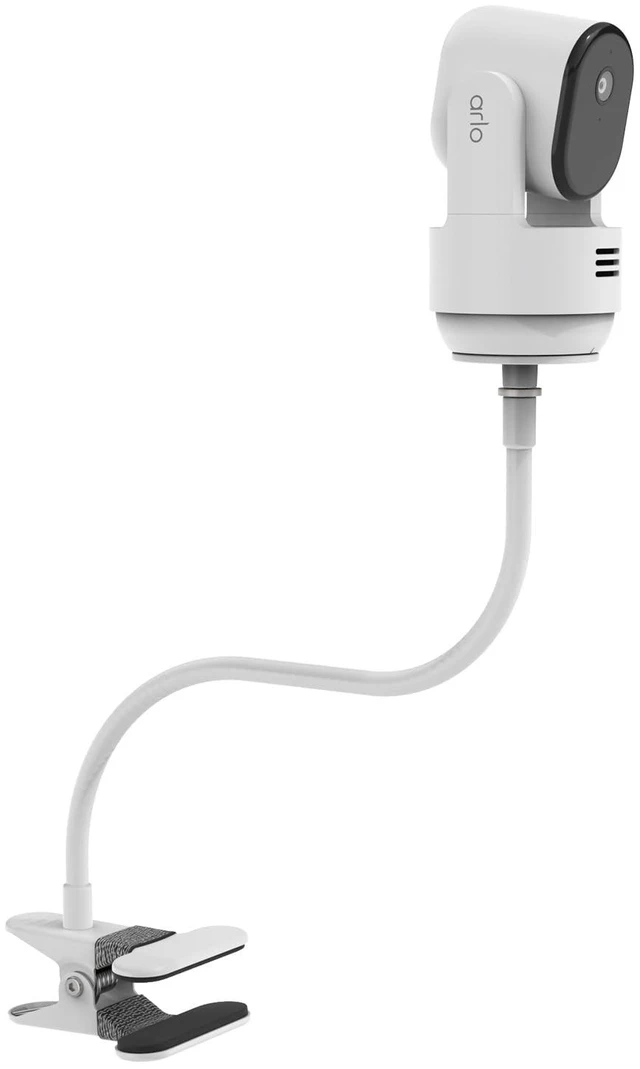 Alt view image 7 of 7 - OkeMeeo No-Drill Mount for Arlo Essential Pan Tilt Security Camera, Heavy Duty Gooseneck Clip Mount (15.7 Inch)