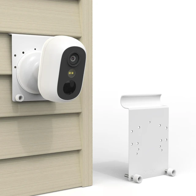 Main image of VOMENC Vinyl Siding Mount Compatible with eufy Security eufyCam C35,Outdoor Camera Mounting Bracket No Drill,White (1Pack)
