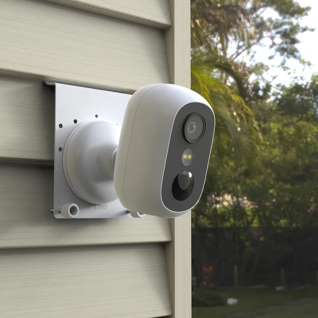 Alt view image 7 of 7 - VOMENC Vinyl Siding Mount Compatible with eufy Security eufyCam C35,Outdoor Camera Mounting Bracket No Drill,White (1Pack)