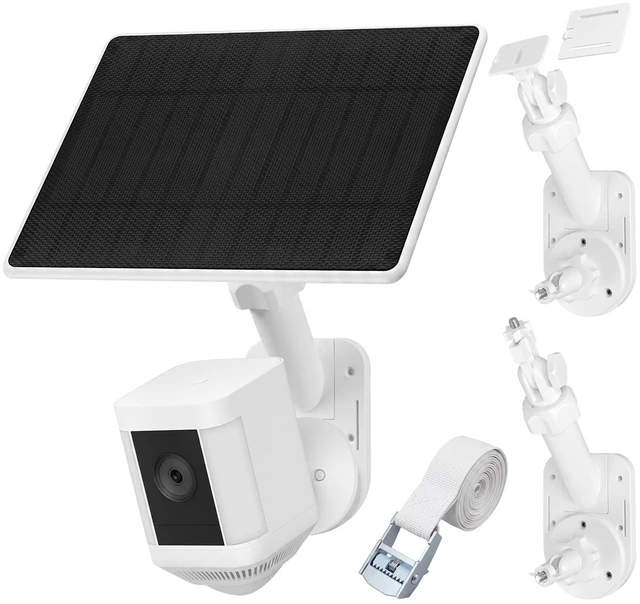 Main image of Wall Mount for Ring Cameras and Solar Panels, 2-in-1 Universal Bracket | 360° Adjustable Compatible with Ring Stick Up Cam/Pro, Spotlight Cam Plus/Pro, Blink Arlo Wyze Eufy (Camera Not Included)