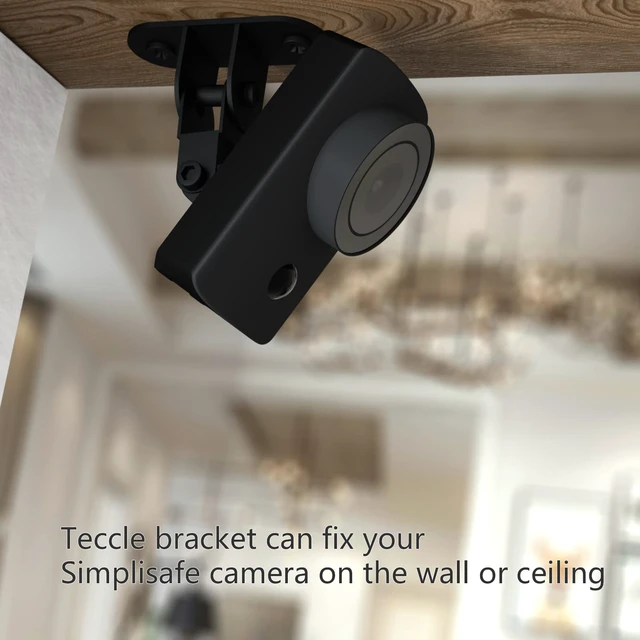 Alt view image 3 of 5 - 2 Pack Wall Ceiling Mount Compatible with SimpliSafe SimpliCam Camera 1080p Adjustment Swivel Mount Bracket Provide Better Viewing Angles