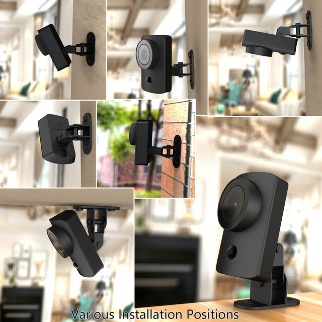 Alt view image 5 of 5 - 2 Pack Wall Ceiling Mount Compatible with SimpliSafe SimpliCam Camera 1080p Adjustment Swivel Mount Bracket Provide Better Viewing Angles