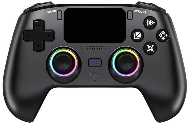 Main image of Wireless Controller for P-S4/Ps3,Steam Deck/PC, Android, iOS, Switch | Hall Effect joysticks,RGB lighting,6-axis gyro,Wireless and wired,Turbo,vibration,Up to 12 hours of playtime