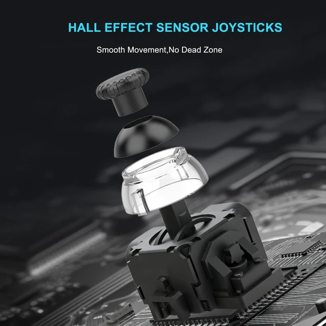 Alt view image 6 of 6 - Wireless Controller for P-S4/Ps3,Steam Deck/PC, Android, iOS, Switch | Hall Effect joysticks,RGB lighting,6-axis gyro,Wireless and wired,Turbo,vibration,Up to 12 hours of playtime
