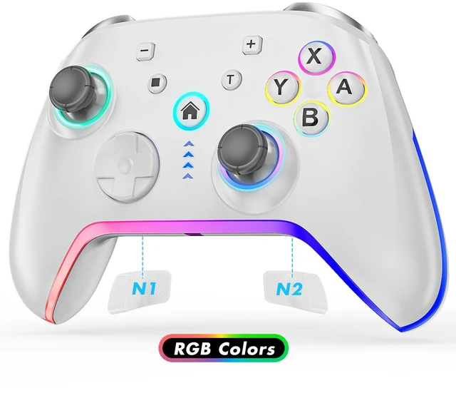 Main image of Wireless Pro Controller for Switch 2/Switch/Lite/OLED,Replacement for Switch Pro Controller,Switch 2 Controller Support PC & Android/iOS with RGB LED,Wake-up,Programmable,Adjustable Turbo Vibration