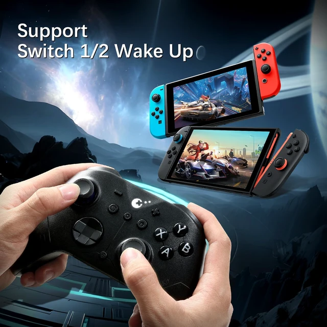 Alt view image 5 of 7 - GuliKit ES PRO PC Controller for Switch 1/2, Windows/Steam Deck, Black | 3.25ms Low Latency, Magnetic TMR Joysticks, Support Switch1/2 Wake-Up, Tactile Switch D-pad