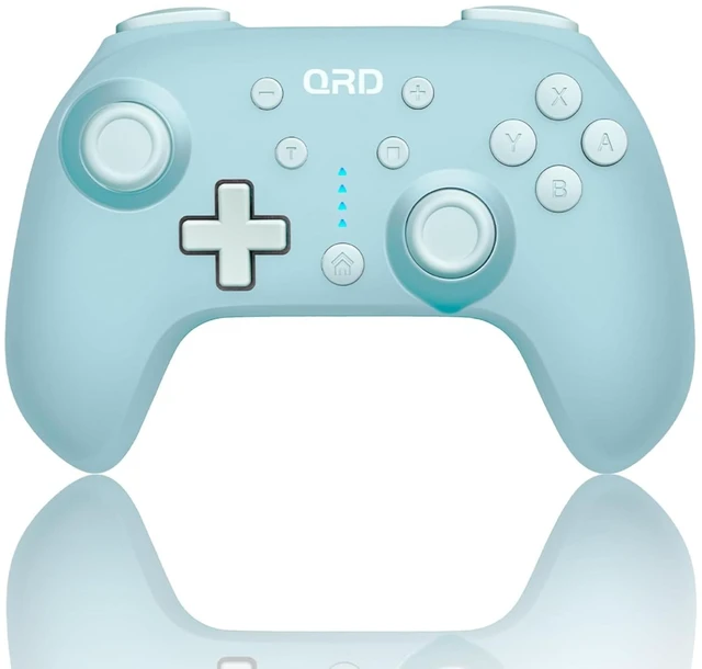 Main image of QRD Junior E5 Wireless Controller for Switch/Switch 2/PC/ Android,Blue | Switch Lite/OLED Windows PC Mac iOS Android,6 Axis Gyro,TURBO,Mini-Sized Controller