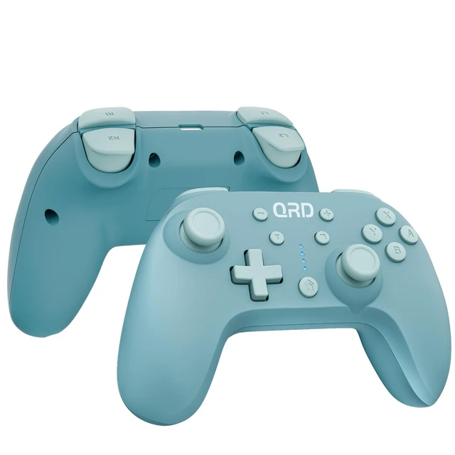 Alt view image 6 of 7 - QRD Junior E5 Wireless Controller for Switch/Switch 2/PC/ Android,Blue | Switch Lite/OLED Windows PC Mac iOS Android,6 Axis Gyro,TURBO,Mini-Sized Controller