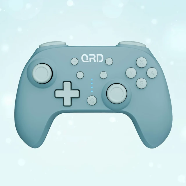 Alt view image 7 of 7 - QRD Junior E5 Wireless Controller for Switch/Switch 2/PC/ Android,Blue | Switch Lite/OLED Windows PC Mac iOS Android,6 Axis Gyro,TURBO,Mini-Sized Controller