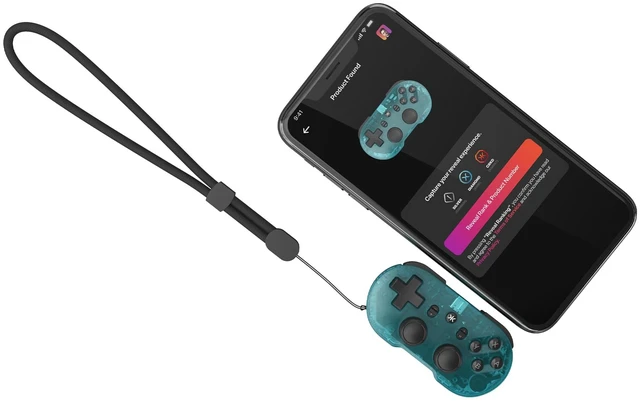 Alt view image 3 of 3 - CRKD ATOM+ Wireless Mini Controller - Compatible with Nintendo Switch 2, Switch OLED, iOS, Android, PC & Smart TV - Glacier Blue Edition