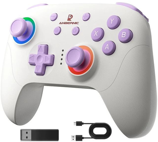 Main image of Doriteney RG P01 Wireless Gaming Controller Compatible with Switch Game Controllers RG P01 2.4G Controller Gamepad for Bluetooth/PC/Steam/iOS/Android/Switch Hall Effect RGB Lights