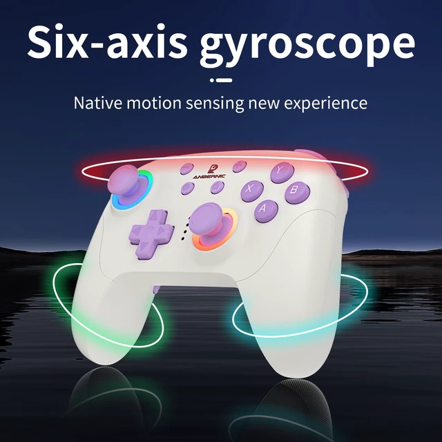 Alt view image 7 of 7 - Doriteney RG P01 Wireless Gaming Controller Compatible with Switch Game Controllers RG P01 2.4G Controller Gamepad for Bluetooth/PC/Steam/iOS/Android/Switch Hall Effect RGB Lights