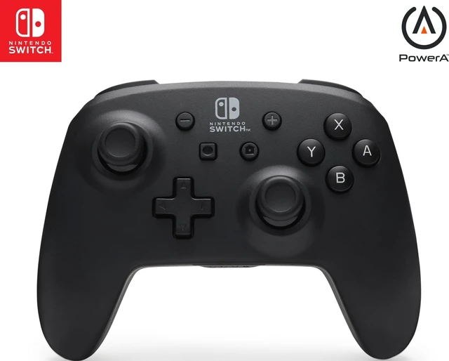 Main image of PowerA Wireless Controller - Nintendo Switch/Switch Lite/Switch-OLED Model, Nintendo Switch 2, Jet Black, Gamepad, Bluetooth, Motion Controls, Advanced Gaming Buttons, officially licensed