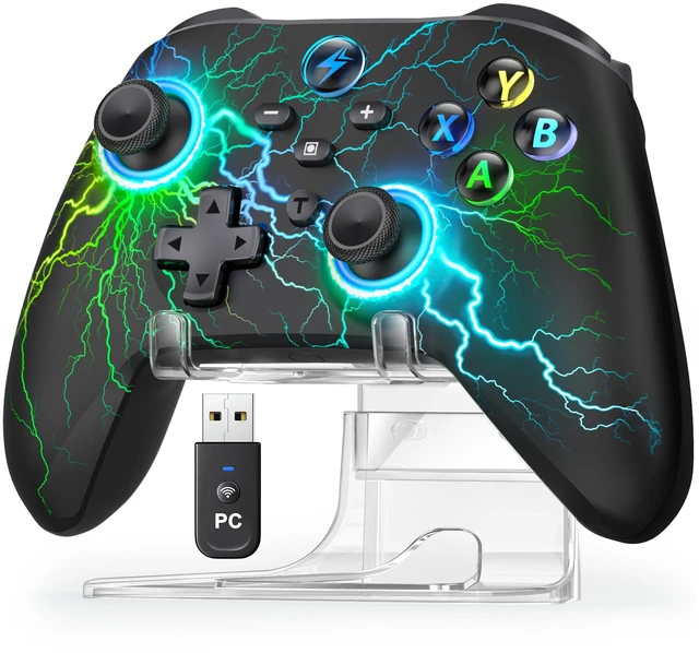 Main image of AXYBCOOL Wireless PC Controller with Stand, PC Gaming Controller with Linear Triggers/Vibration/Turbo - No Dead Zone - Bluetooth Controller for PC/Switch/Switch 2/iOS/Android