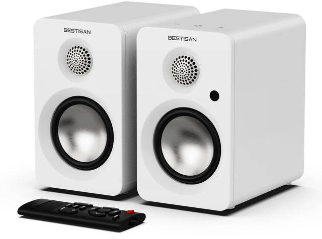 Main image of BESTISAN Computer Speakers for Gaming, Powered Studio Monitor Speakers | Bluetooth 5.4 HDMI USB-C AUX Inputs for PC Desktop Ipad Turntable