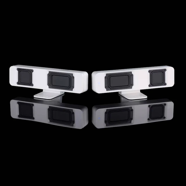 Alt view image 4 of 5 - DROP BMR1 V2 Nearfield Monitors Compact Desktop Speakers White | BMR Drivers, Bluetooth & Analog Connectivity, Wide Soundstage, Wired/Wireless Powered Speakers for PC & Home Audio