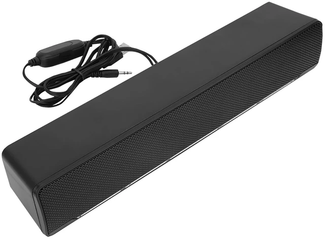 Main image of Soundbar,USB Wired SoundBar,Music Player with Bass Surround,Stereo USB Powered Mini Soundbar Speakers with 3.5mm Input for PC Tablets Laptop Desktop Projector Cellphone for Home Theater(Black)