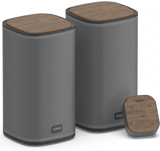 Main image of KEiiD Bluetooth Computer Speakers for Desktop Laptop PC with Control Pod Wireless Stereo Speakers, 4 EQ Modes, Aesthetic Style, DSP-Optimized Sound Quality