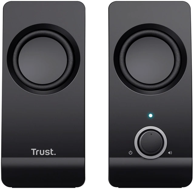 Alt view image 5 of 7 - Trust Remo 2.0 PC Speakers, 16W (8W RMS), USB Powered, Jack 3.5mm, Stereo Speaker Set with Volume Control, Compact Sound System for Computer and Laptop - Black