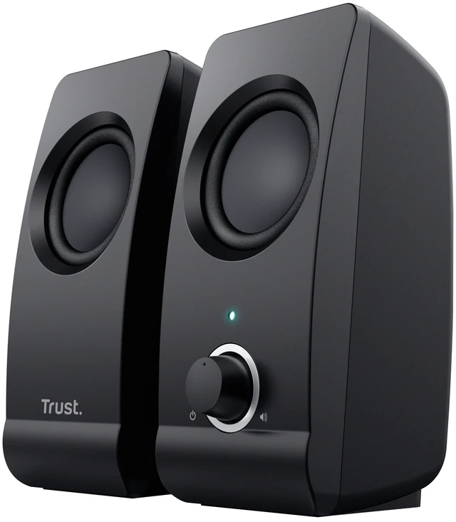 Alt view image 6 of 7 - Trust Remo 2.0 PC Speakers, 16W (8W RMS), USB Powered, Jack 3.5mm, Stereo Speaker Set with Volume Control, Compact Sound System for Computer and Laptop - Black