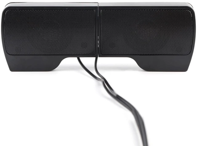Alt view image 5 of 7 - USB Mini Soundbar, Portable Soundbar Speaker with 3.5mm Plug, Desktop Audio Speaker for Laptop, PC, TV, Smartphone