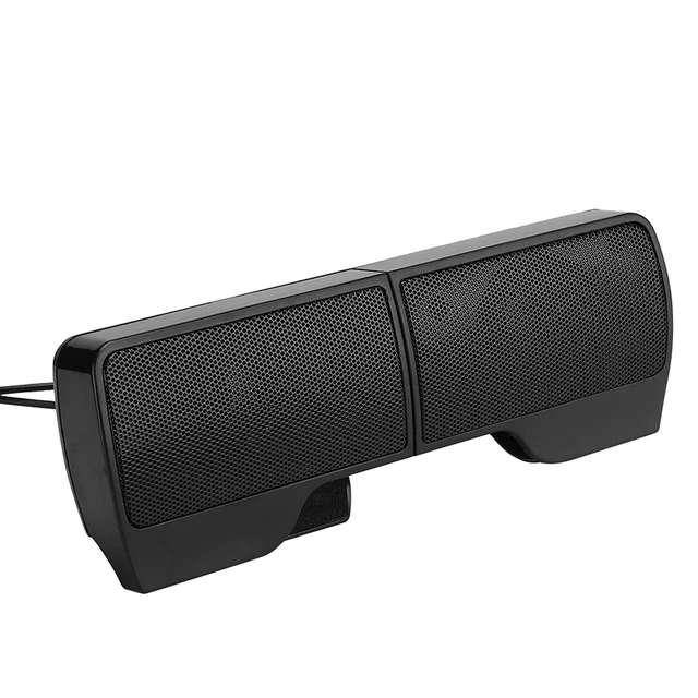 Alt view image 6 of 7 - USB Mini Soundbar, Portable Soundbar Speaker with 3.5mm Plug, Desktop Audio Speaker for Laptop, PC, TV, Smartphone