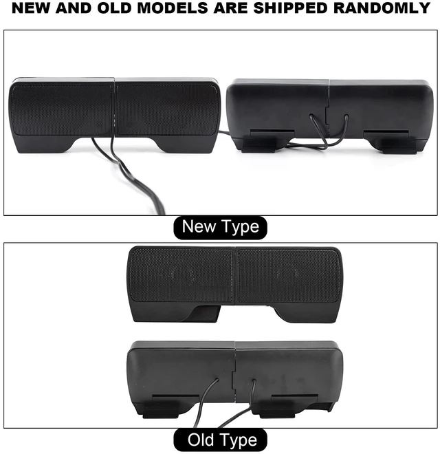 Alt view image 3 of 7 - USB Mini Soundbar, Portable Soundbar Speaker with 3.5mm Plug, Desktop Audio Speaker for Laptop, PC, TV, Smartphone