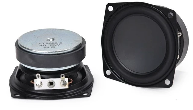 Main image of 2Pcs 2-1/2" Full Range Waterproof Speakers 4 Ohm 15W Curved Edge Loudspeaker for Arduino
