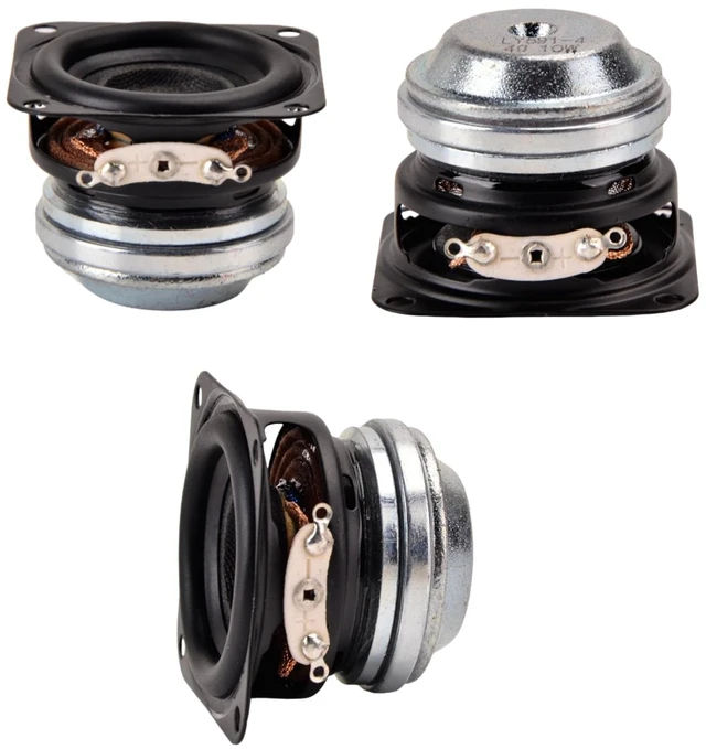 Alt view image 3 of 5 - YFUSET 40mm Full Range Speaker 1.5" 4 Ohm 10W Compact Size Long Excursion Loudspeaker for Arduino