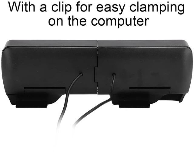 Alt view image 2 of 7 - Clip On Laptop Soundbar USB Mini Desktop Portable 2.0 Computer Accessories