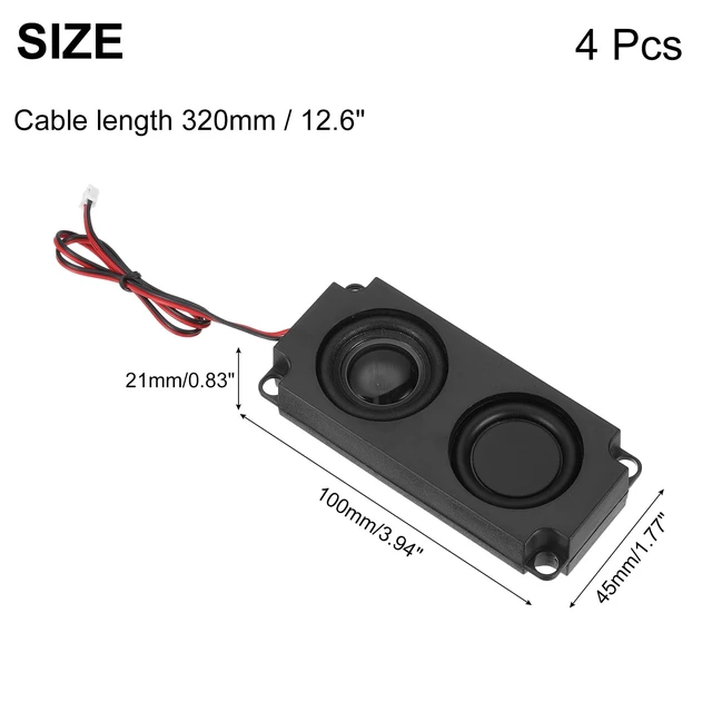 Alt view image 2 of 7 - uxcell 4pcs Speakers 5Watt 8 Ohm Mini Speaker Micro with PH2.0mm Interface | for Advertising Machines LCD TV Monitors Small Electronic Projects