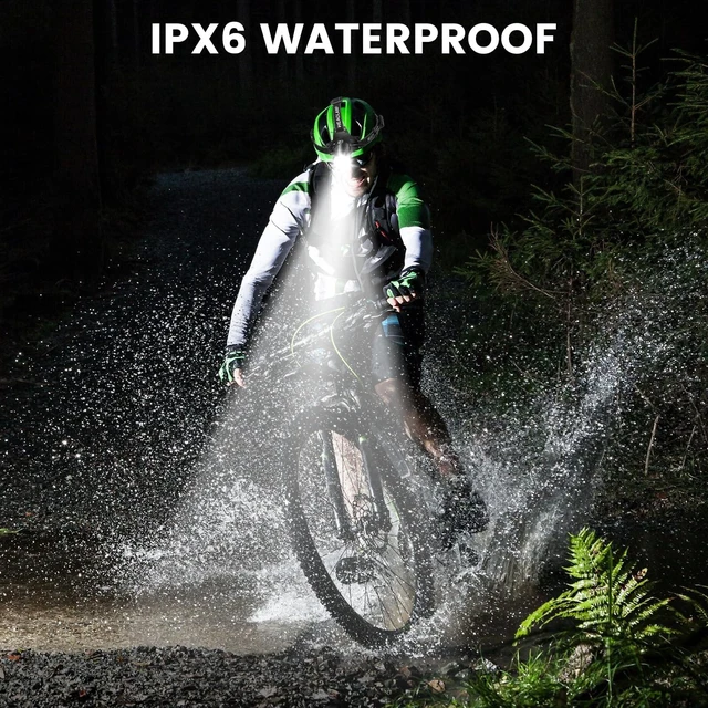 Alt view image 7 of 7 - Kmivo 2-Pack Rechargeable LED Headlamps - 99,000 High Lumens Super Bright Head Light with 3 Modes, 90° Adjustable Tilt, IPX6 Waterproof for Camping, Hiking, Running & Outdoors