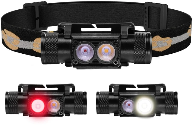 Main image of sofirn H25LR Rechargeable LED Headlamp with Red Light, 90 High CRI | 5000K White LED & 660NM Red LED Waterproof Headlight