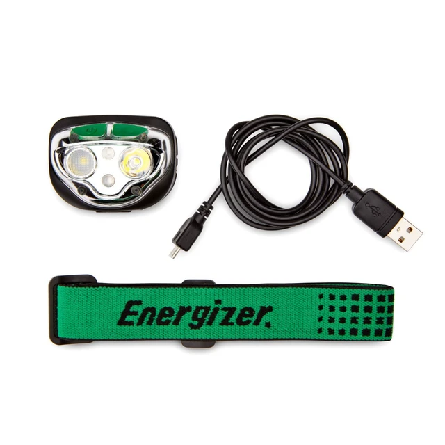 Alt view image 6 of 7 - Energizer Vision LED Rechargeable Headlamp, Water Resistant Bright LED Headlamp for Outdoors, Camping Gear and Hurricane Supplies, Includes USB Charging Cable, Pack of 1