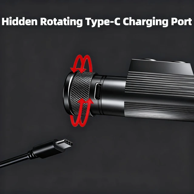 Alt view image 6 of 7 - Sulitcamp LED Headlamp Rechargeable, 1600 Lumen Super Bright Head Lamp with 6 Light Modes, USB-C Charging, IP65 Waterproof, 180° Adjustable for Camping, Hiking, Fishing, Work & Emergencies
