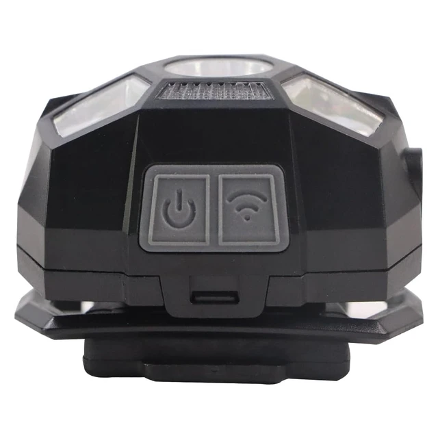 Alt view image 4 of 7 - JOAXOR Tactical Helmet Light Flashlight,800 Lumen Ultra-Light Bright LED Rechargeable Helmet Light with White Red Light Waterproof Motion Sensor Head Lamp,5 Mode for Outdoor Camping Running Hiking