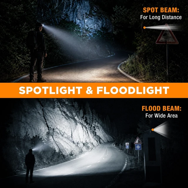 Alt view image 7 of 7 - EverBrite 700 Lumens Rechargeable Headlamp with White Red Green Light Modes | 700 Lumens, White Red Green Light Modes, Stepless Dimming, Memory Function, 60° Tilt, 6 Modes for Hunting, Camping, Hiking