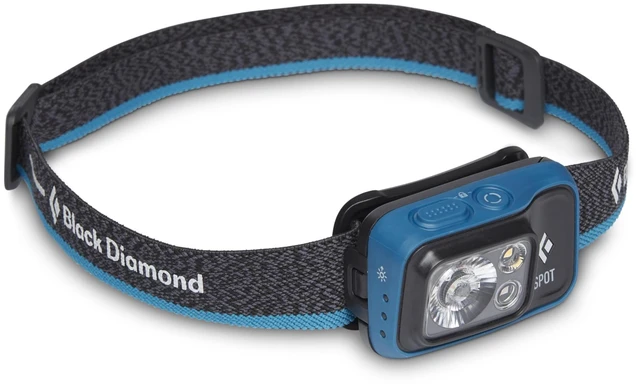 Main image of BLACK DIAMOND Spot 400 Headlamp, AAA Powered, Dimmable, Waterproof, BD Azul | 400 lumens, red night vision, Brightness Memory, PowerTap, battery meter tracks runtime, dual-fuel compatibility