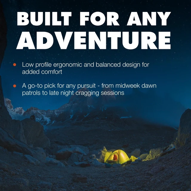 Alt view image 5 of 5 - Cosmo 350 Headlamp, AAA Powered, Dimmable Bright, BD Graphite | 350 lumens, red night vision, dual-fuel compatibility, BD 1500 battery compatible, for hiking, camping, emergencies