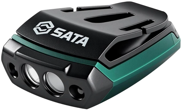 Main image of SATA Rechargeable LED Headlamp, 150 Lumen Motion Sensor Clip On Hat Light, Headlamp Flashlight with 15H Runtime, White and Red Light for Fishing, Running, Camping, Reading and Work, IP54 Waterproof