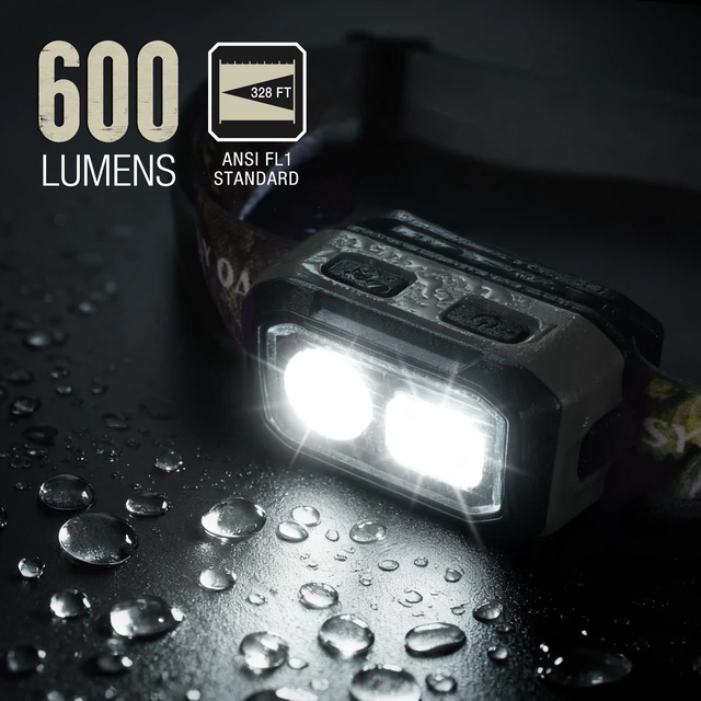 Alt view image 7 of 7 - Mossy Oak 600 Lumens Headlamp, Dual Power with Motion Sensor and Magnet | Dual Power Source, Magnetic Base, Dimmable Design, Motion Sensor, Memory Function, Non-Slip Band, for Work, Repair, Emergency