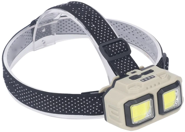 Alt view image 2 of 7 - JAOCDOEN LED COB Headlamp, Super Bright USB Rechargeable Lightweight Headlamp with Motion Sensor, Battery Level Display for Outdoor Hiking Fishing, Mounted Flashlight