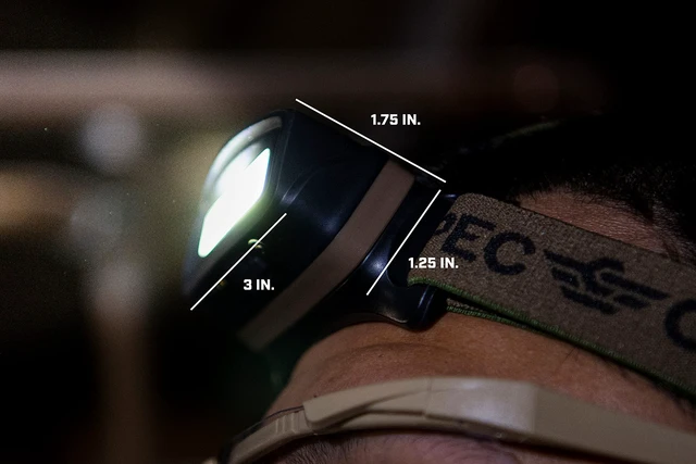 Alt view image 7 of 7 - Spec Ops Tools Rechargeable LED Headlamp for Construction & Jobsite Use, Waterproof and Adjustable Headband with 2 Light Modes, Head Lamp 280 Lumens