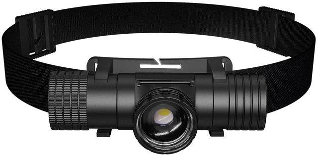 Main image of Headlamp Rechargeable, Zoomable Focus & Flood Beam 1800 Lumen LED Head Lamp | With Cap Clip, IPX6, 2600mAh, 6 Modes, USB-C, Alloy Body,Ideal for Running, Camping, Hiking, Fishing, Outdoor