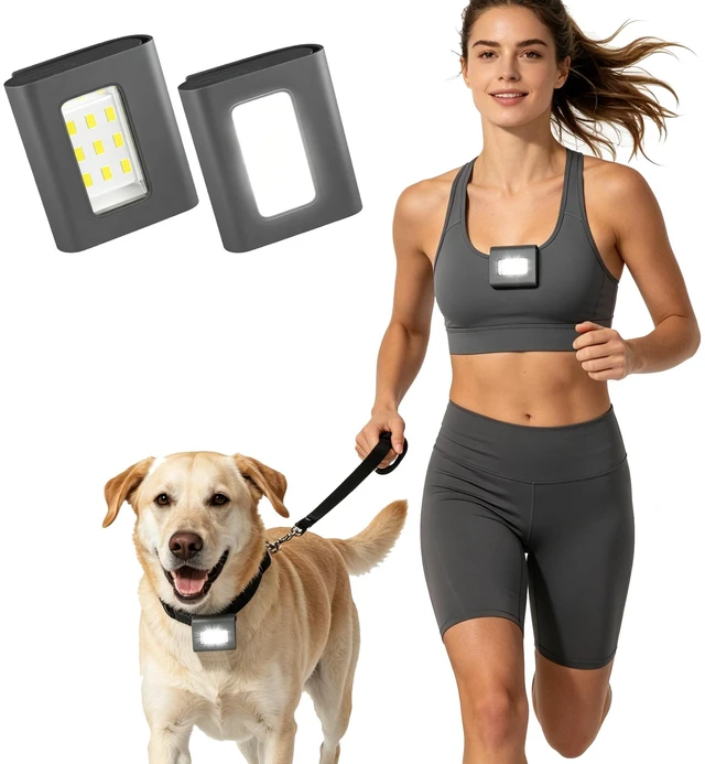 Main image of HOKOILN 2 Pack Outdoor Night Running Lights, LED Running Lights for Runners with Rechargeable Battery for Camping, Hiking, Walking, Jogging, Outdoor Adventure