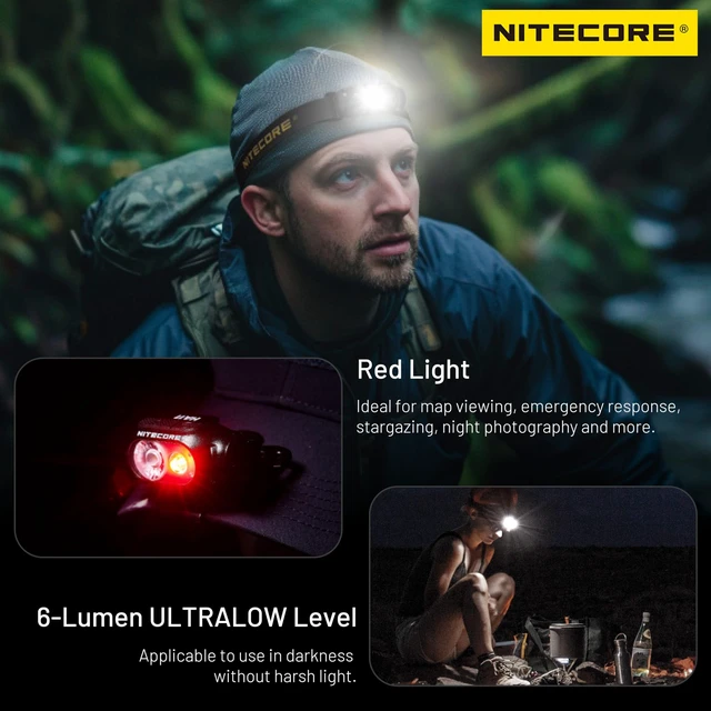 Alt view image 5 of 7 - Nitecore HA11 240 Lumen Ultra Lightweight AA Headlamp Dual Beam Headlight Tag (Normal Headband)