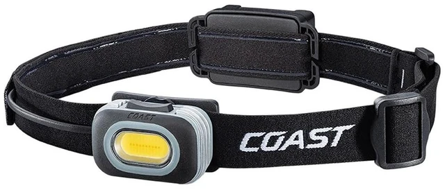 Main image of Coast RL10 560 Lumen Dual Color LED Headlamp with Flood and Spot Beams, Variable Light Control, C.O.B., Alkaline Dual Power, Non-Slip Band, 3 x AAA Included