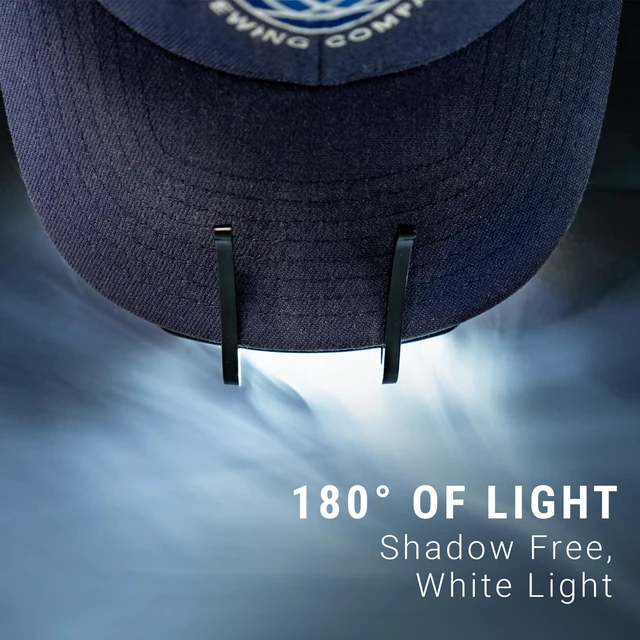 Alt view image 3 of 7 - LitezAll Clip On Cap Light Headlamp - Bright LED Cap Light for Hands Free Outdoor Work, 2 Pack
