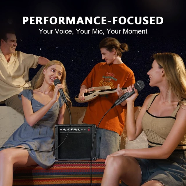 Alt view image 7 of 7 - SonixForce Professional Dynamic Microphone for Singing Karaoke Microphone with 16ft XLR to 1/4'' Audio Cable, Vocal Handheld Mic for Podcast Mixer Amplifier PA System